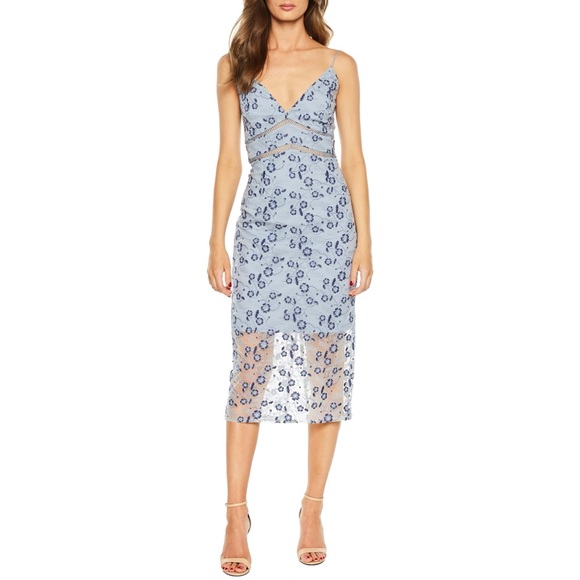 Sapphire Bardot Floral And Lace Maxi Dress main image 1